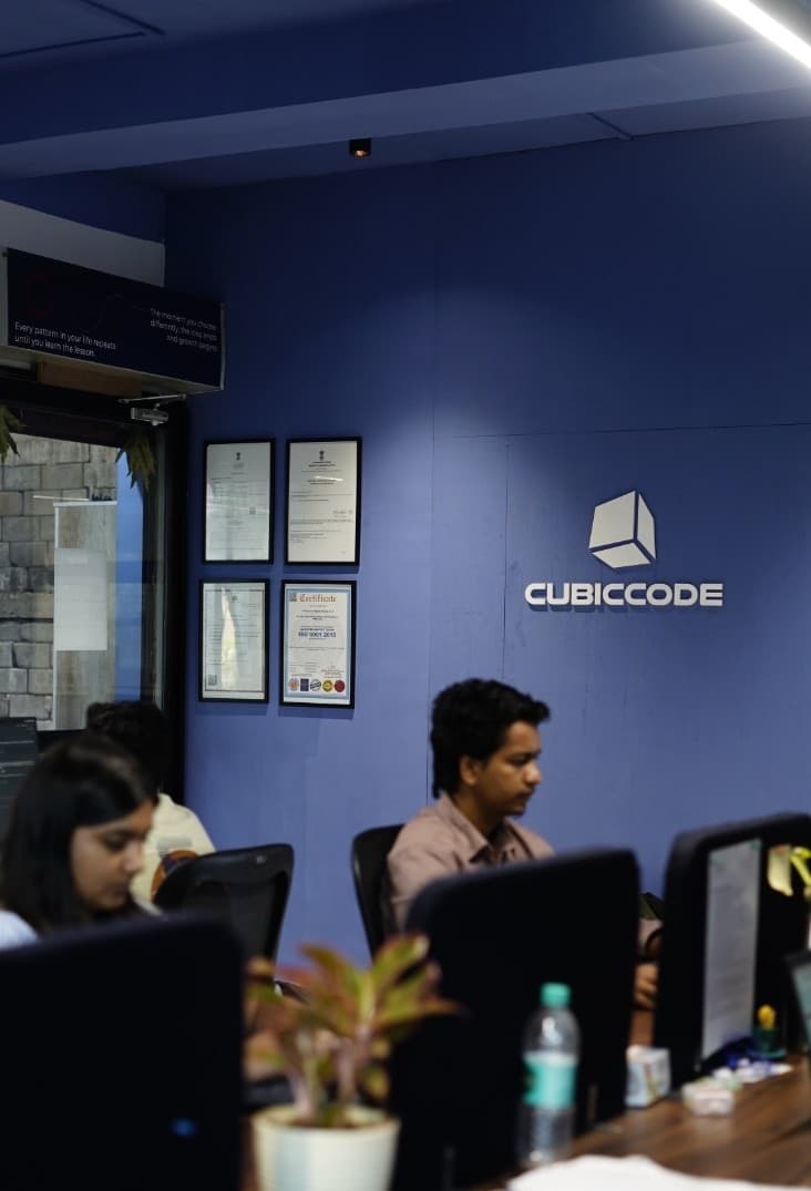 The Cubiccode team at work in the Belagavi studio