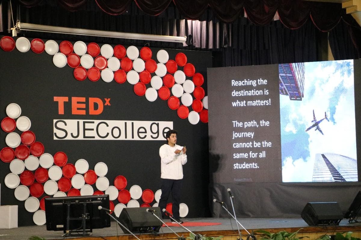 On the TEDx stage