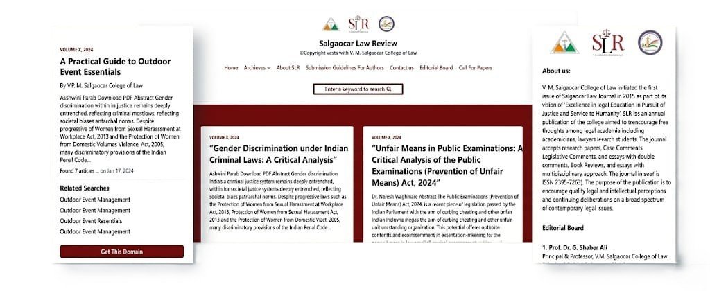 Salgaocar Law Review